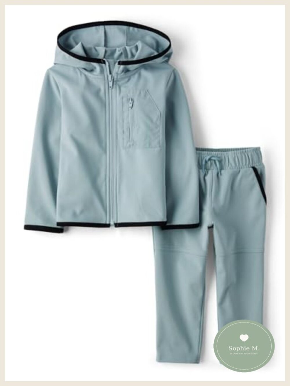 Toddler Boys 2-Piece Zip Hoodie and Sweatpants Set